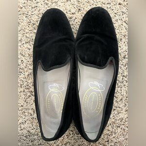 Stubbs & Wootton Black Velvet Loafers
